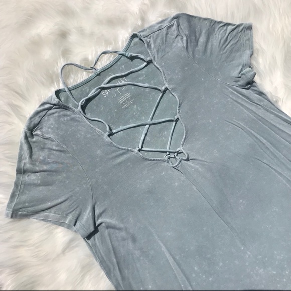 American Eagle Outfitters Tops - Light Blue American Eagle Tee